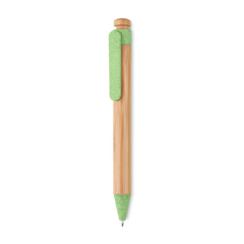 Długopis bambusowy zielony MO9481-09 (1)