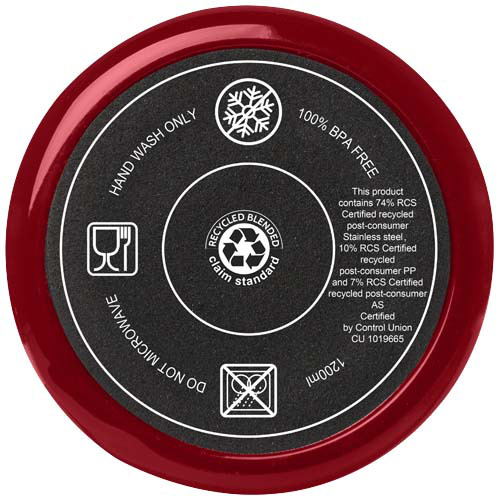 Melbourne kubek ze słomką z certyfikatem RCS 1200 ml Czerwony 10080121 (4)