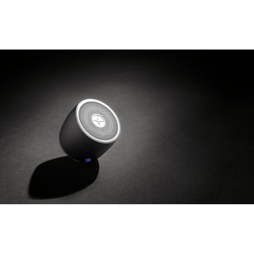 Basowy głośnik bezprzewodowy 3W Swiss Peak, aluminium z recyklingu Szary P331.002 (1)