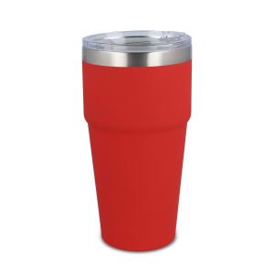 T-ceramiczny kubek do samochodu o miękkim dotyku 500ml Czerwony