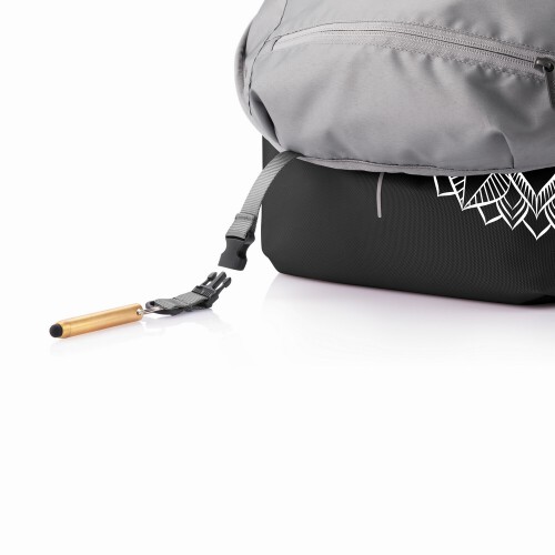 Bobby Soft "Art" plecak chroniący przed kieszonkowcami czarno biały P705.869 (9)