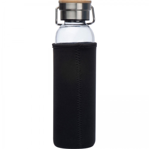 Butelka szklana z pokrowcem 600 ml RAMONA Czarny 6318103 (6)