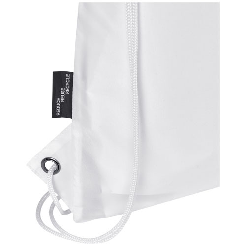 Adventure termoizolowana torba ściągana sznurkiem o pojemności 9 l z materiału z recyklingu z certyfikatem GRS Biały 12064701 (7)