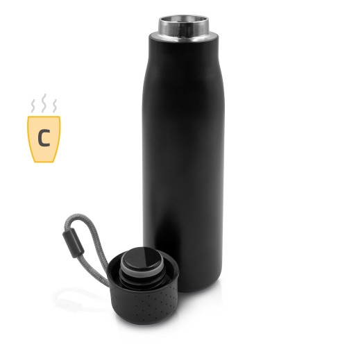 Butelka termiczna 500 ml Air Gifts | Cameron czarny V7280-03 (14)