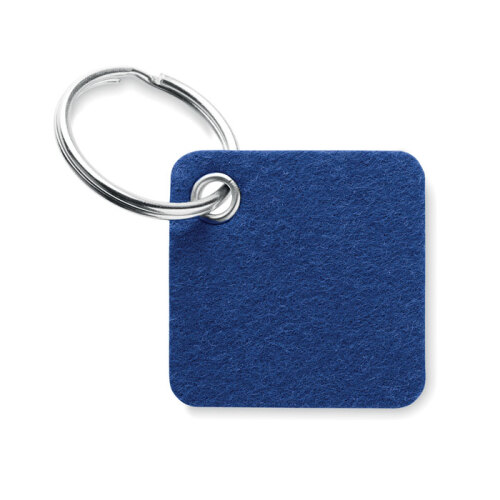Brelok do kluczy z filcu RPET niebieski MO6507-37 (1)