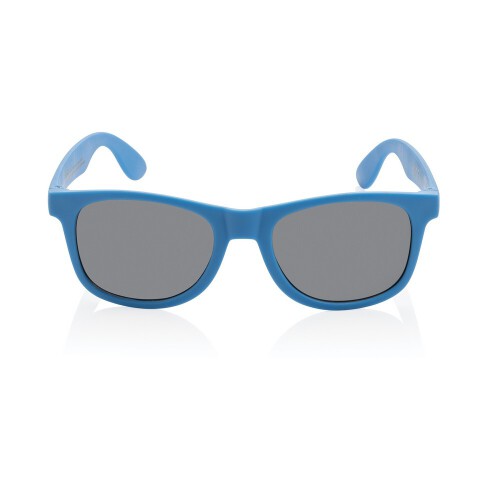 Okulary przeciwsłoneczne, PP z recyklingu niebieski P453.895 (1)