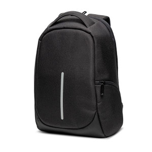 Antykradzieżowy plecak z miejscem na laptopa 15,6` / Safback Czarny