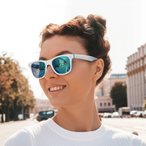 Okulary przeciwsłoneczne Jeffrey UV400 Biały / niebieski LT86712-N0111 (1)