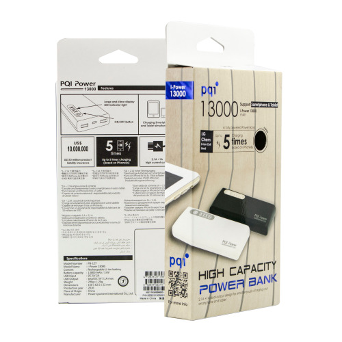 Power Bank PQI 13000mAh Biały EG 795406 13000 (3)