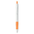 Długopis z gumowym uchwytem pomarańczowy MO9483-10  thumbnail