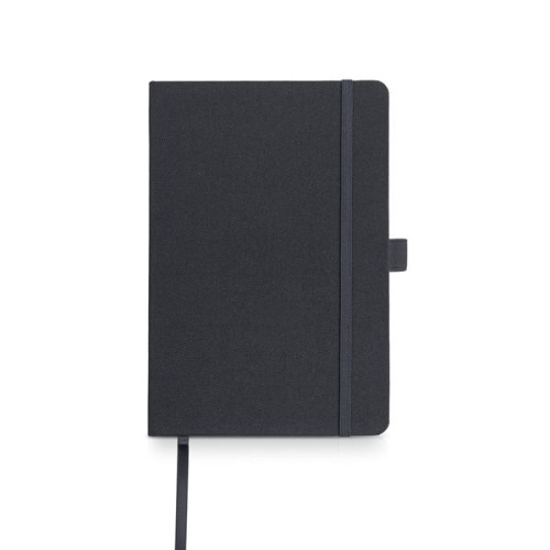 Notes A5 z RPET z gumką na długopis / RNOTE Czarny IP25058811 