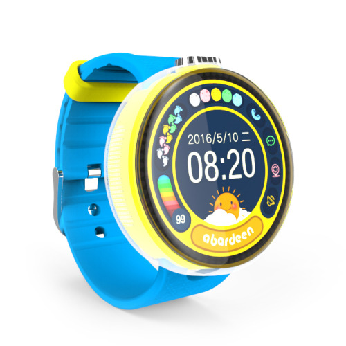 Okrągły smartwatch dziecięcy z GPS Niebieski EG 025704 