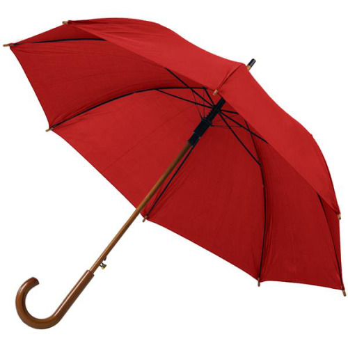 Parasol automatyczny z drewnianą rączką Czerwony IP35038452 (3)