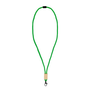 Paracord R-PET lanyard Zielony