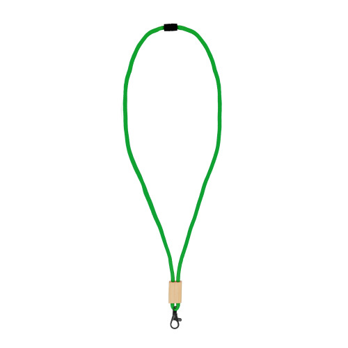 Paracord R-PET lanyard Zielony LT95306-N0031 