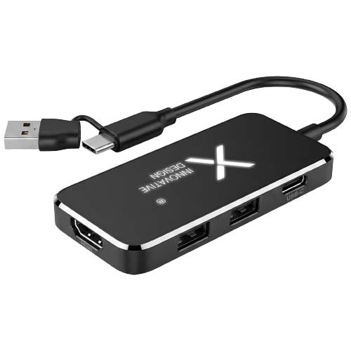 SCX.design H22 – hub USB 7 w 1 Czarny 1PX23790 (2)