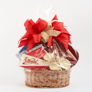 Kosz prezentowy - czerwone Serce Wedel