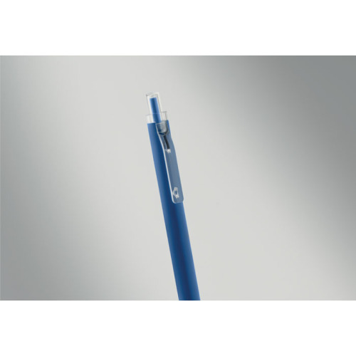 Aluminiowy długopis z rec. Niebieski MO3185-04 (1)