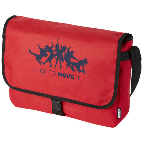 Omaha torba na ramię z tworzywa sztucznego pochodzącego z recyklingu Czerwony 12062282 (1)