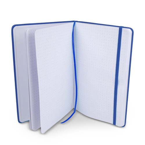 Notatnik A5 PU z kartkami papieru w kropki Niebieski LT92064-N0011 (1)