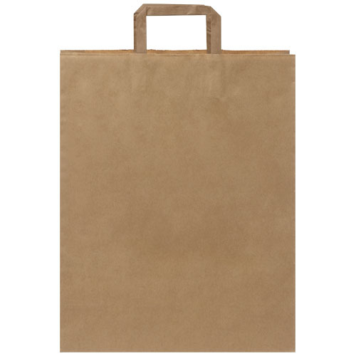 Torba z papieru Kraft z płaskimi uchwytami – 32 x 12 x 40 cm Kraftowy brąz 1PQ00506 (1)