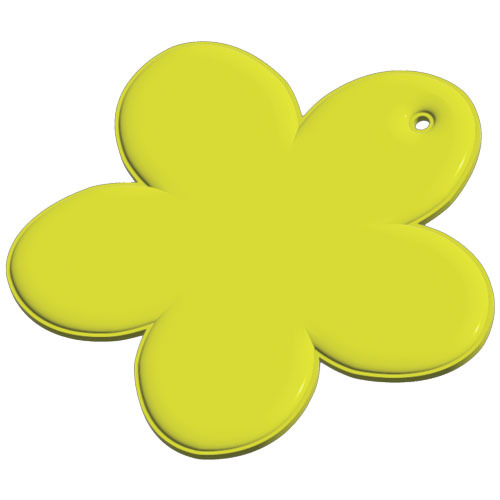 RFX™ reflective odblaskowa zawieszka z TPU, kwiat Neonowy żółty 1PR11913 (2)