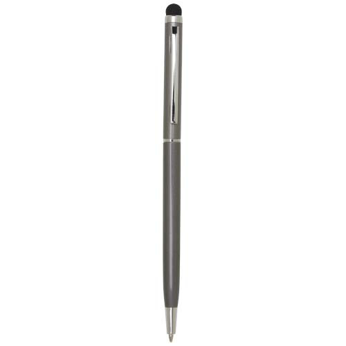 Ore aluminium ballpoint pen with stylus Tytanowy 10625682 