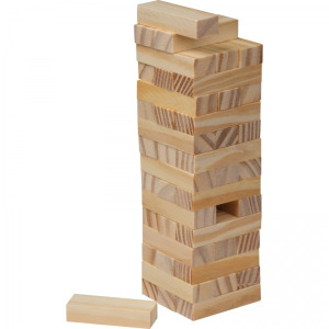 Gra typu jenga LEOPOLDO Brązowy