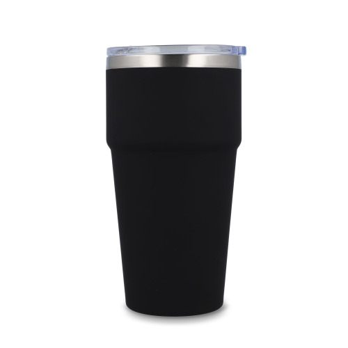 T-ceramiczny kubek do samochodu o miękkim dotyku 500ml Czarny LT98729-N0002 (1)