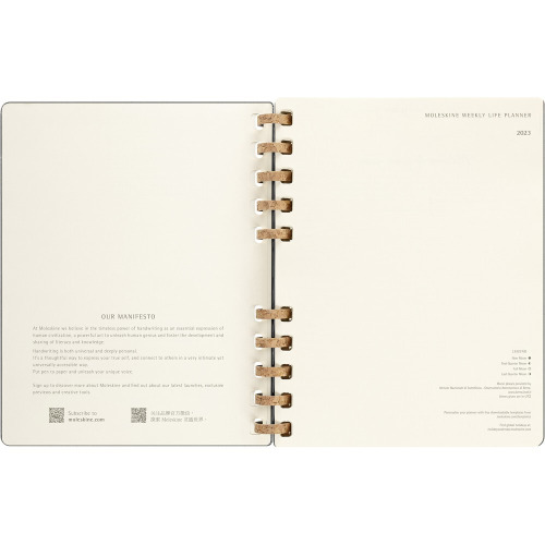 Spiralny kalendarz MOLESKINE Solar Czarny VM590-03/2023 (3)