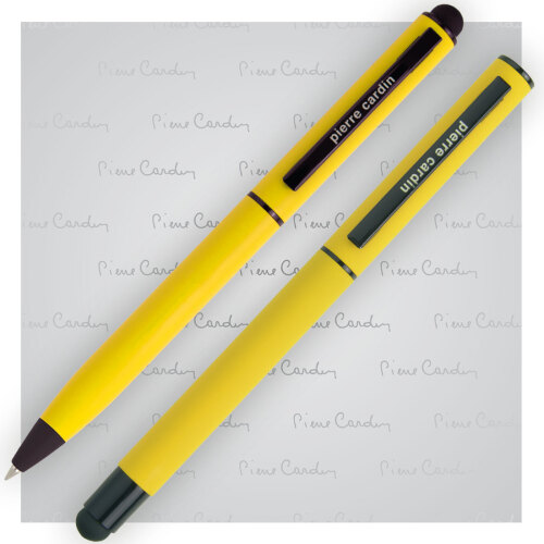 Zestaw piśmienny touch pen, soft touch CELEBRATION Pierre Cardin Żółty B0401000IP308 