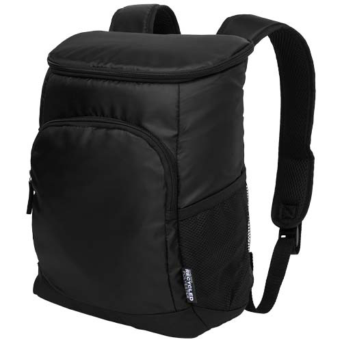 Plecak termoizolacyjny Chillpack na 18 puszek, z materiału z recyklingu z certyfikatem GRS, 16 l. Czarny 13013390 