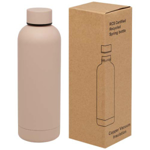 Spring miedziana butelka próżniowa z certyfikatem RCS 500 ml Pale blush pink