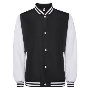 Kurtka Bejsbolowa Unisex Dwukolorowa Poliester - Red 60 & White 01