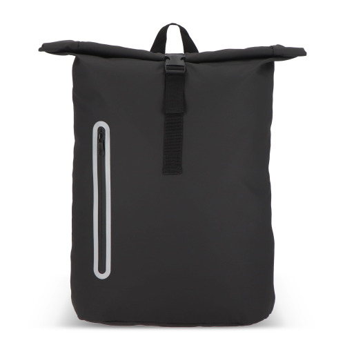 Powlekany PU plecak R-PET 600D o pojemności 20 l Czarny LT95357-N0002 (1)