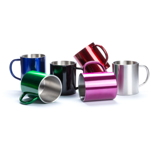 Metalowy kubek 280 ml Różowy V8440-21 (1)