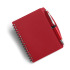 Notatnik A6 (kartki w linie)  z długopisem czerwony V2391-05  thumbnail