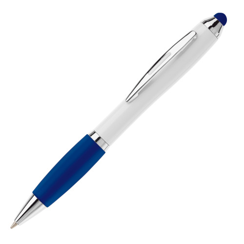 Długopis biały Hawaï stylus Biały / ciemnoniebieski LT80433-N0110 