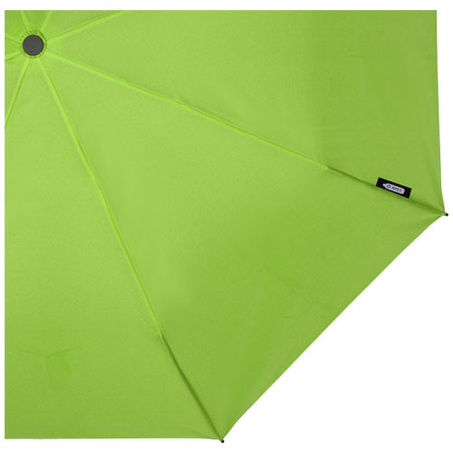 Składany wiatroodporny parasol 51 cm z PET z recyklingu Birgit Zielony limonkowowy 10914563 (6)