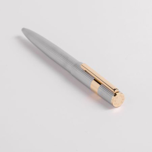 Długopis Gear Pinstripe Black / Rosegold Srebrny HSV2854B (2)