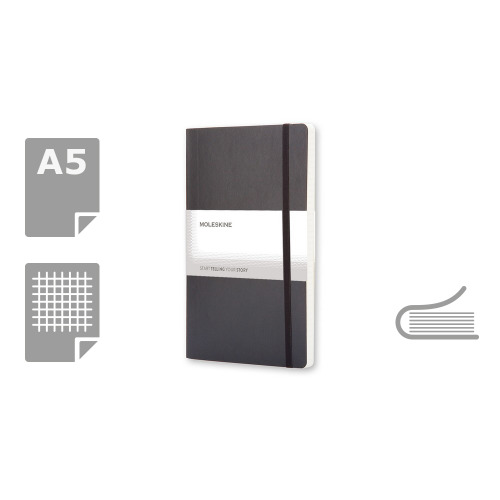 MOLESKINE Notatnik ok. A5 Czarny VM305-03 