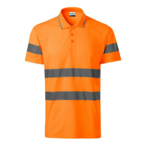 Koszulka polo unisex M2V9 - fluo pomarańczowy