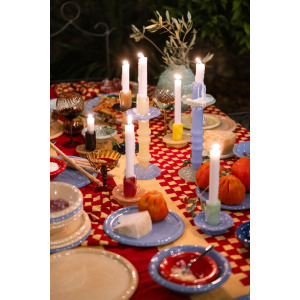 Świecznik LARA XS, bordowy/r&oacute;żowy