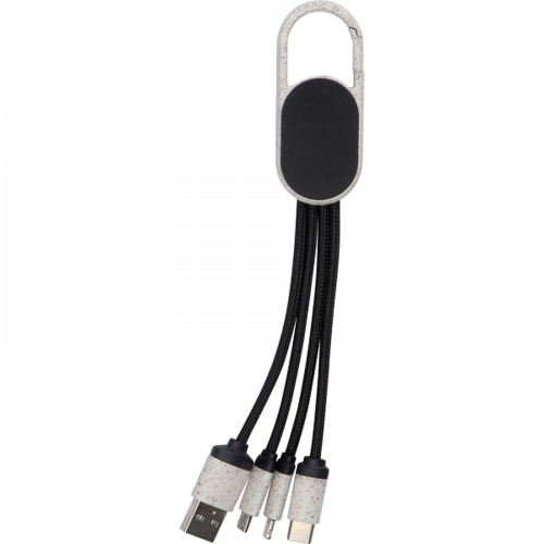 Kabel do ładowania 3w1 CARMEN Beżowy 3196113 (5)