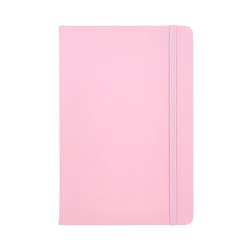 Notatnik A5 z tworzywa PU  Pasteloworóżowy LT92066-N0079 (1)