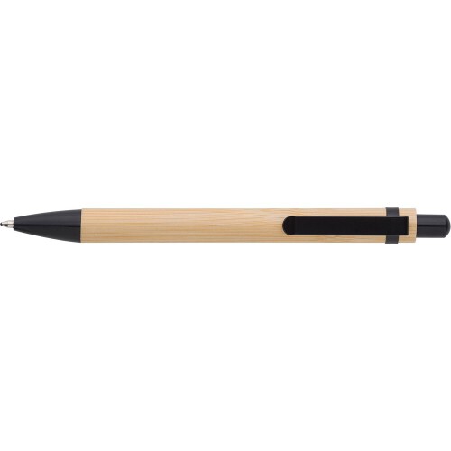 Bambusowy długopis czarny V1336-03 (3)