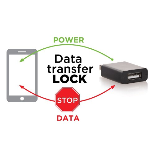 Blokada transferu danych USB czarny V0353-03 (4)