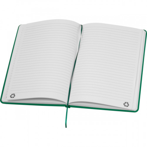 Notatnik A5 w linie z materiałów z recyklingu DOMINIK Zielony 2526109 (3)