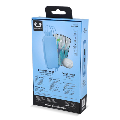2PB18100 | Fresh 'n Rebel Powerbank 18000mAh USB-C Fast Charging 20W Jasnoniebieski LT49403-N0012 (5)