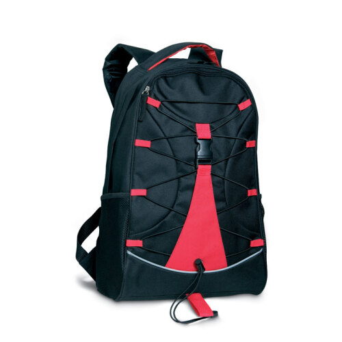 Czarny plecak czerwony MO7558-05 